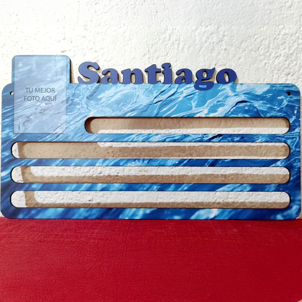 Medallero para natación para Santiago